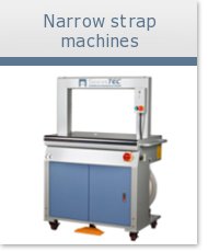 Narrow strapping machines